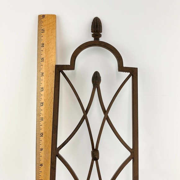 Southern Living At Home Wrought Iron Folding Wall Sconce Candle Holder - Picture 6 of 8